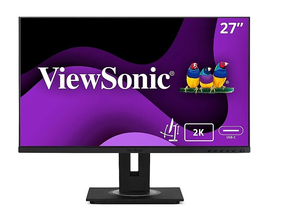 ViewSonic Ergonomic 27" 60Hz LCD Monitor, Black (VG2756A-2K)