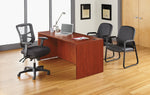 Alera Elusion Series Mesh Back Fabric Computer and Desk Chair, Black (ALEEL41ME10B)