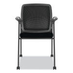 HON Nucleus Series Recharge Fabric/Mesh Guest Chair, Black (HONNR6FMC10P71)