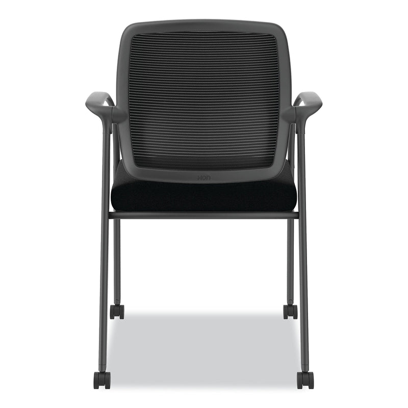 HON Nucleus Series Recharge Fabric/Mesh Guest Chair, Black (HONNR6FMC10P71)