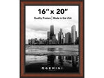 Gemini 16" x 20" Wood Picture Frame, Walnut (G703)