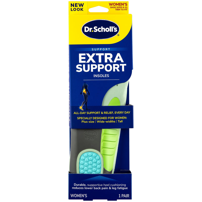 Dr. Scholl's Pain Relief Extra Support Orthotic Insoles, Women Sizes 6-11, 2/Pair (DSC59013)