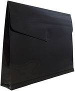 JAM Paper Premium Plastic Document File, Letter, Black, 3/Pack (218V2BLX3)