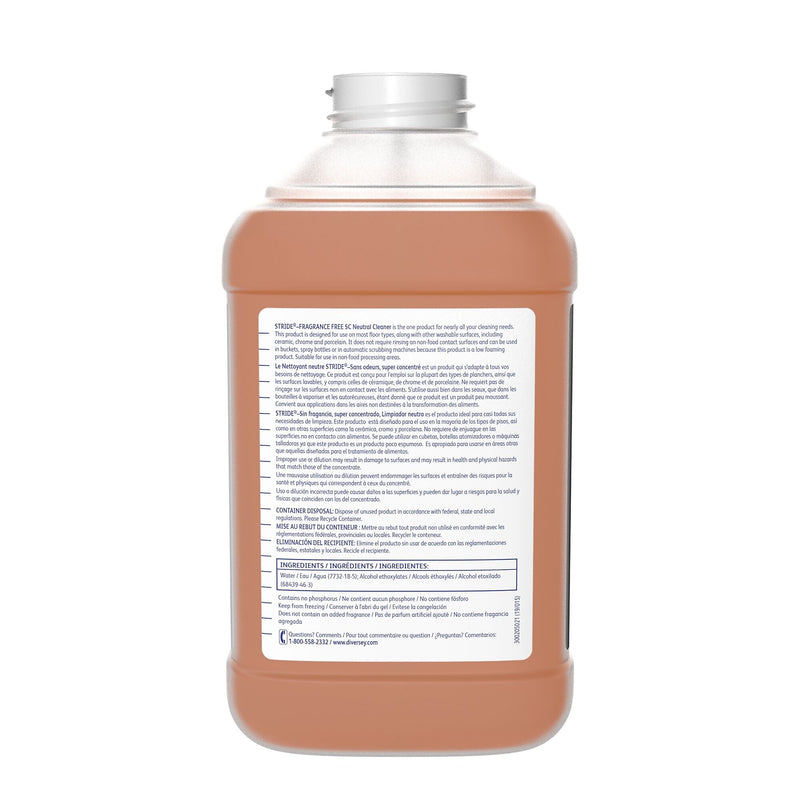 Stride Fragrance-Free All-Purpose Cleaners & Spray, 2.5 Gallons, 2.5 Liter, 2/Carton (94240626)