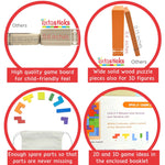 Extasticks Tetralino Double Premium Wooden Puzzle, 92/Set (EXAE3302)