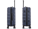 DUKAP Sense 24" Hardside Suitcase, 4-Wheeled Spinner, TSA Checkpoint Friendly, Blue (DKSEN00M-BLU)