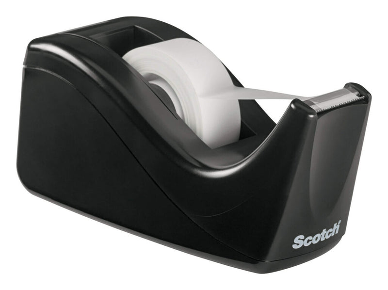 Scotch Desktop Dispenser, 3.1", 1" Core, Black (C60-BK)
