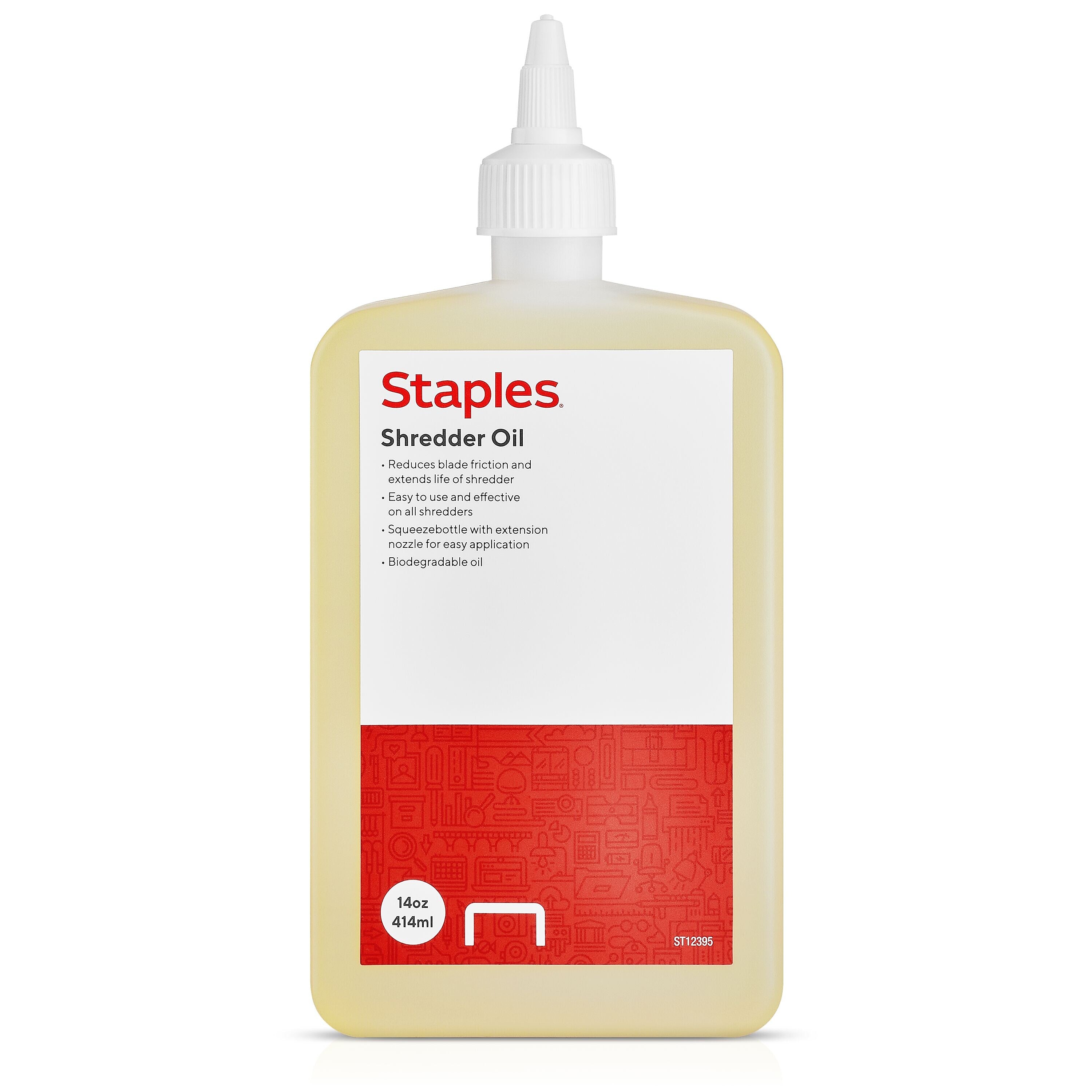Staples Shredder Oil, 14 oz. (12395)