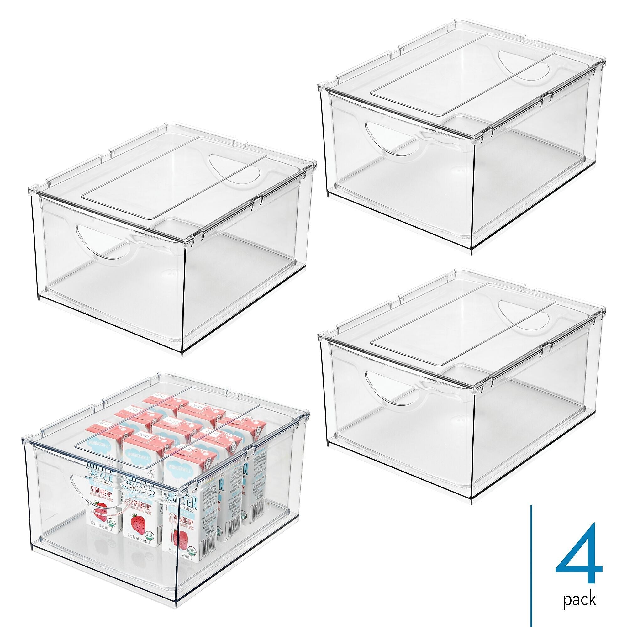 iDESIGN Drawers, Clear, 4/Set (27841M4)