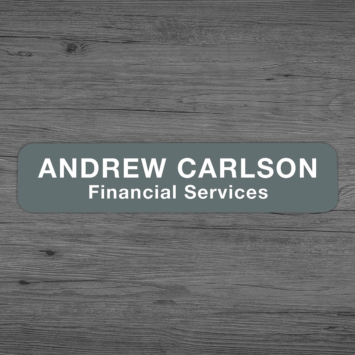Engraved Designer Replacement Sign, Horizontal, 10" x 2"