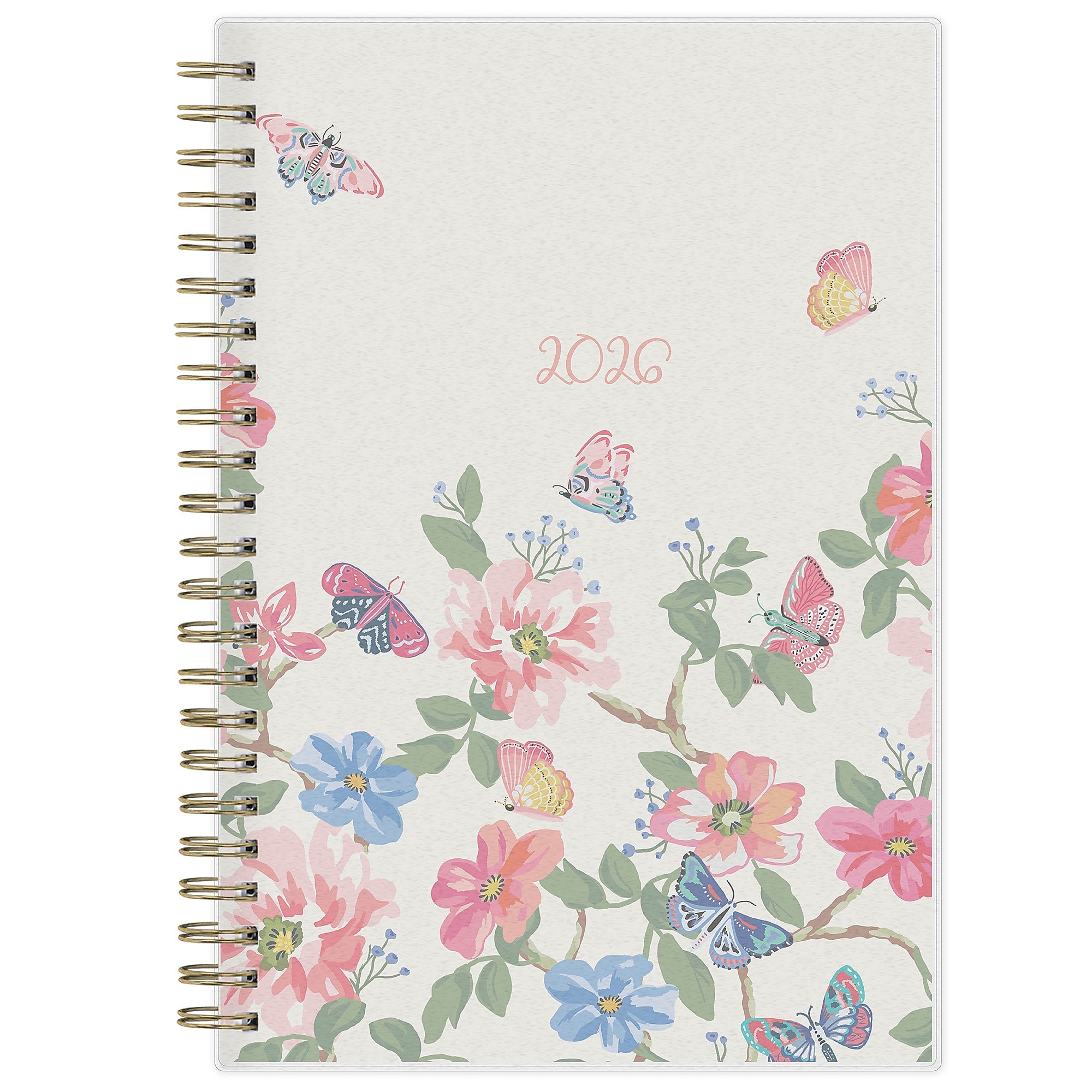 2026 Blue Sky Fly By 5" x 8"  Weekly & Monthly Planner, Plastic Cover, Multicolored (140196-26)