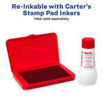 Carter's Felt Stamp Pad, 2.75" x 4.27", Red ink (21071)