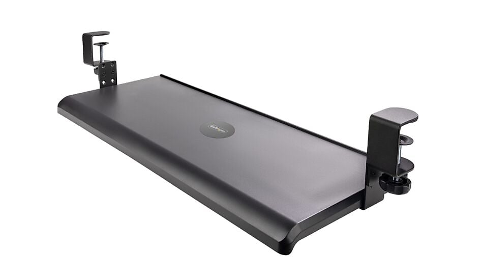 StarTech Height-Adjustable Under-Desk Keyboard Tray, Clamp-on, Ergonomic, Sliding, up to 26.5lb  (KEYBOARD-TRAY-CLAMP1)