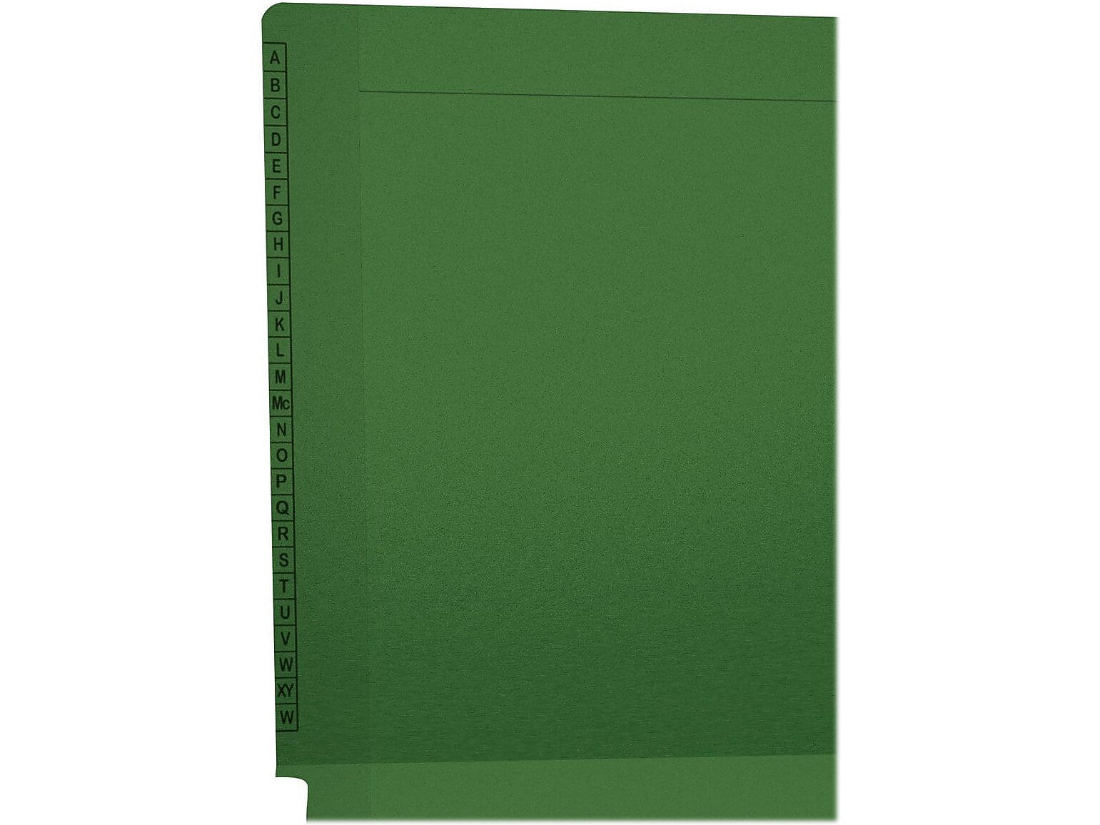 Medical Arts Press Kardex Match Reinforced End Tab File Folder, Straight Cut, Letter-Size, Green, 100/Box (F1170-GRN)