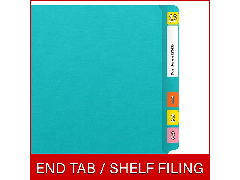 Medical Arts Press Classification Folder, 3/4" Expansion, Letter Size, Blue, 40/Box (S-09461-LBL)