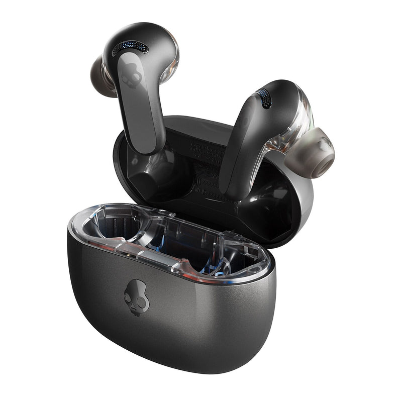 Skullcandy Rail True Wireless Active Noise Canceling Earbuds, Bluetooth, True Black (S2IPW-P740)