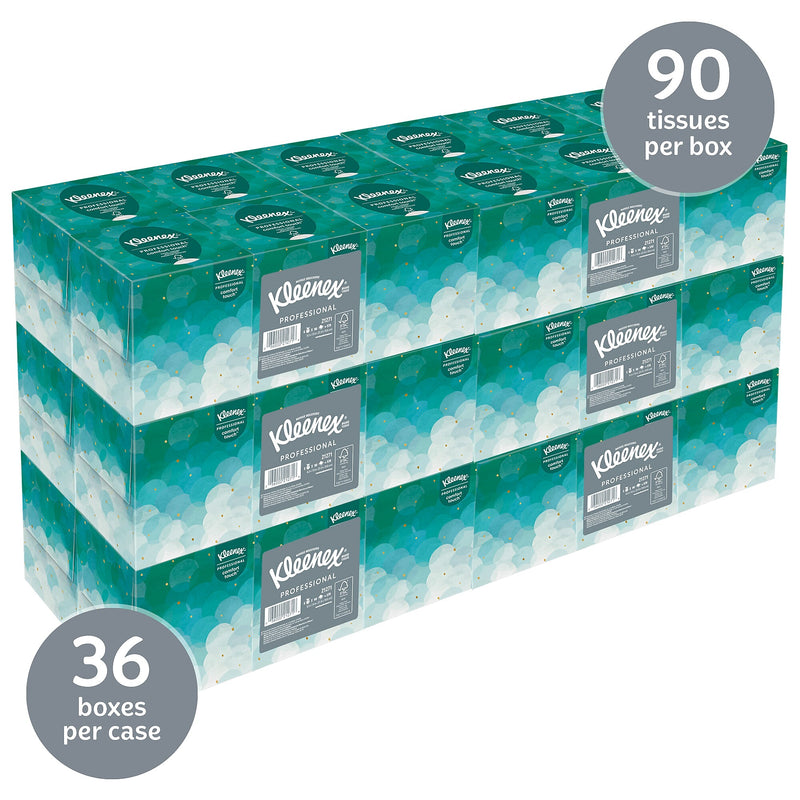 Kleenex Boutique Standard Facial Tissues, 2-Ply, 90 Sheets/Box, 6/Pack (21271)