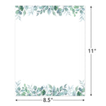 Great Papers Elegant Eucalyptus Everyday Letterhead, Multicolored, 50 Sheets/Pack (2025013)