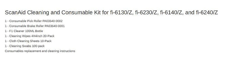 Fujitsu ScanAid Cleaning Kit