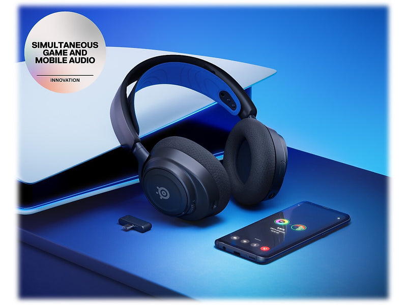 SteelSeries Arctis Nova 7P Wireless Bluetooth Gaming Over-the-Ear Headset, USB-C, Black (61559)