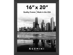 Gemini 16" x 20" Wood Picture Frame, Matte Black (GBLACK 10)