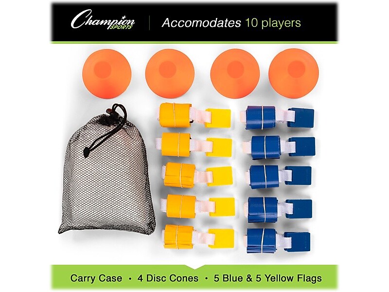 Champion Sports Deluxe Flag Football Set, Multicolor (TFFSET)