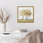 Amanti Art Golden Acre Wood (Trees) by Isabelle Z Framed Canvas Wall Art Print, 16" x 16" (A42675040734)