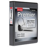 Cardinal Premier Easy Open Heavy Duty 1 1/2" 3-Ring View Binders, D-Ring, Black (10311)