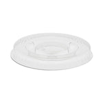 Pactiv Evergreen Portion Cup Lids, Fits 0.5 oz to 1 oz Cups, Clear, 100/Sleeve, 25 Sleeves/Carton