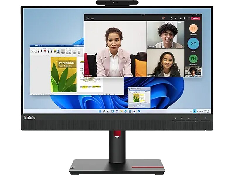 Lenovo ThinkCentre Tiny-In-One 24 Gen 5 23.8" 60 Hz LED Monitor, Black (12NAGAR1US)