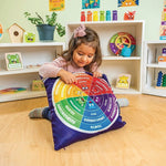 Open the Joy Social Emotional Learning Bundle Weighted Pillow with Emotion Wheel, Multicolored (LR4673)