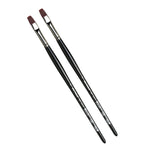 da Vinci TOP-ACRYL Oil and Acrylic Bright Red-Brown Flat Brush, 2 Brushes/Pack (DVXVA7185K8-2)