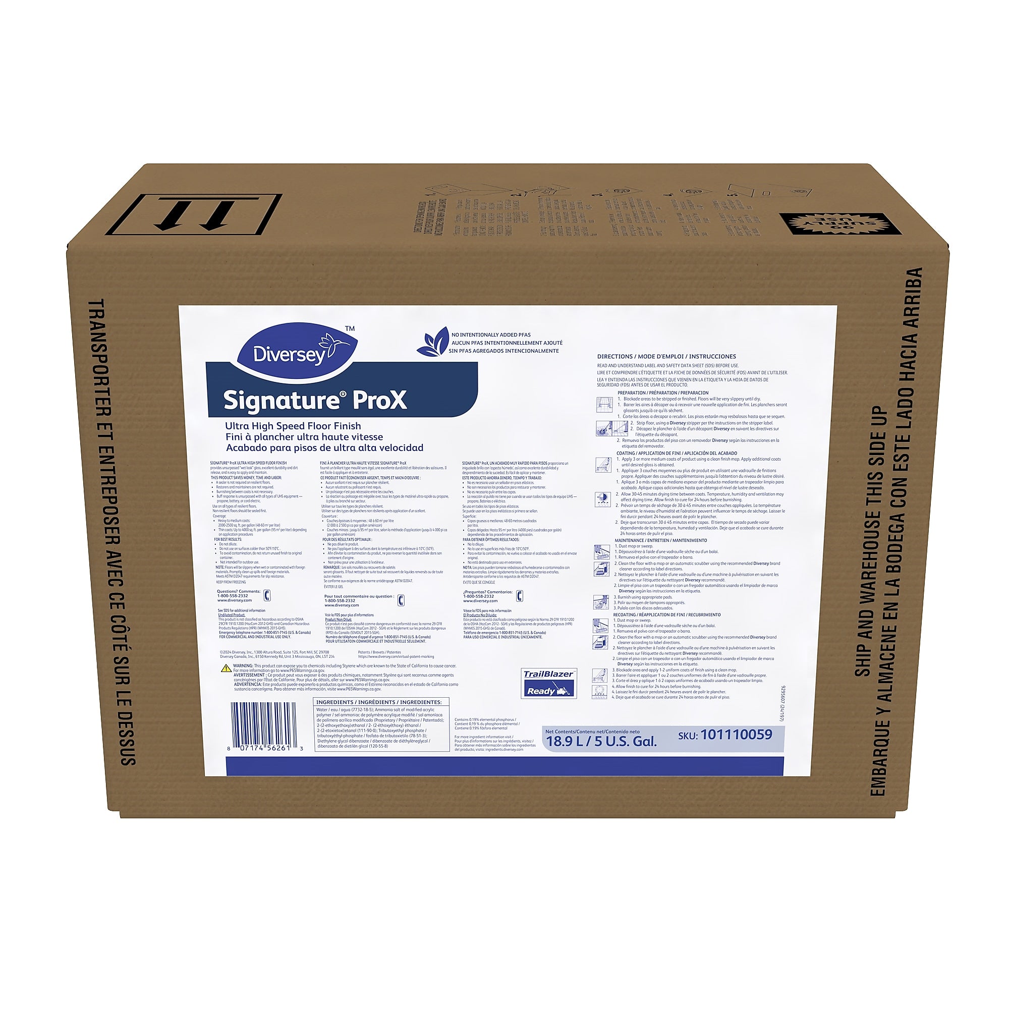 Signature ProX Floor Finish, Ammonia Scent, 640 Oz. (5104950)