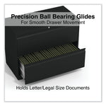 Alera® Lateral File, 2 Legal/Letter-Size File Drawers, Black, 36" x 18.63" x 28"