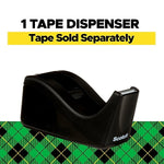 Scotch Desktop Dispenser, 3.1", 1" Core, Black (C60-BK)