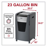 GBC Momentum X22-23 Micro-Cut P-4 Anti-Jam Shredder, 22 Manual Sheet Capacity