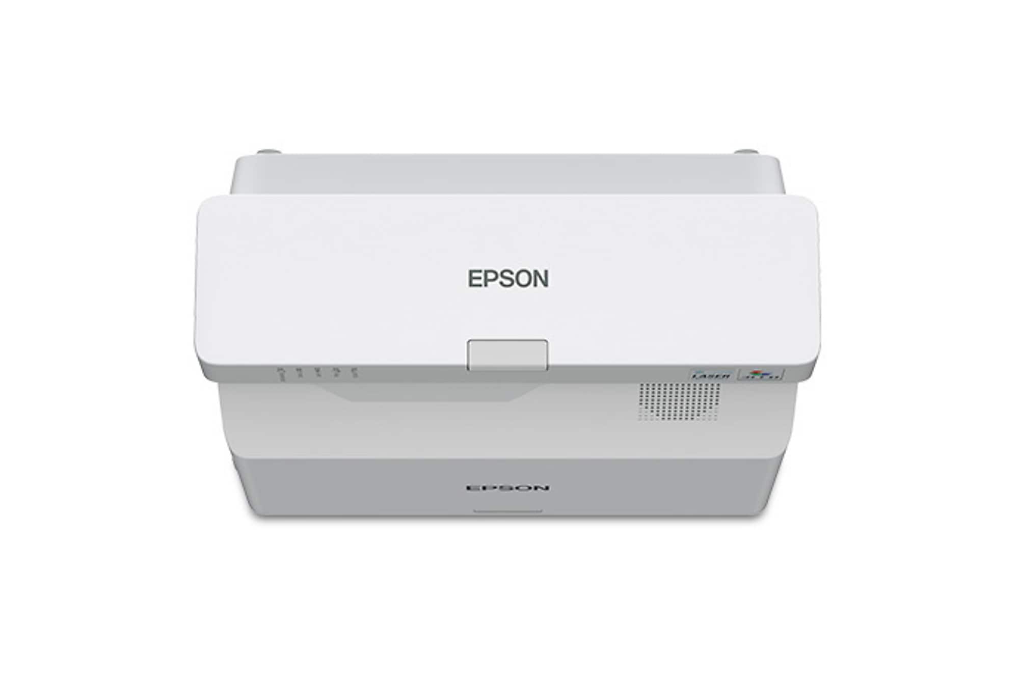 Epson PowerLite 760W Wireless WXGA 3LCD Ultra Short Throw Lamp-Free Laser Display Projector, White (V11HA81020)