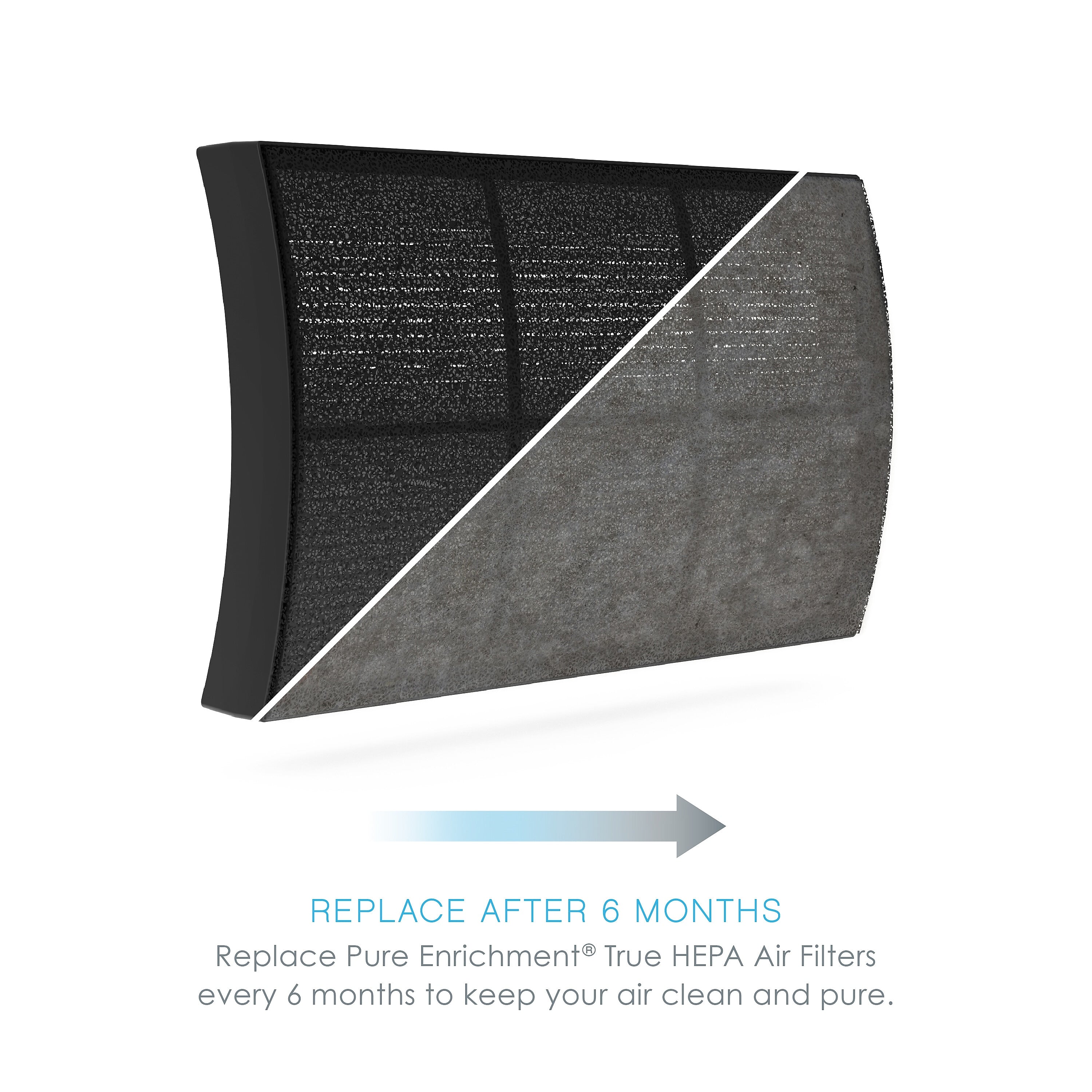 Pure Enrichment Genuine 2-in-1 True HEPA Air Purifier Filter (PECOMPAP)