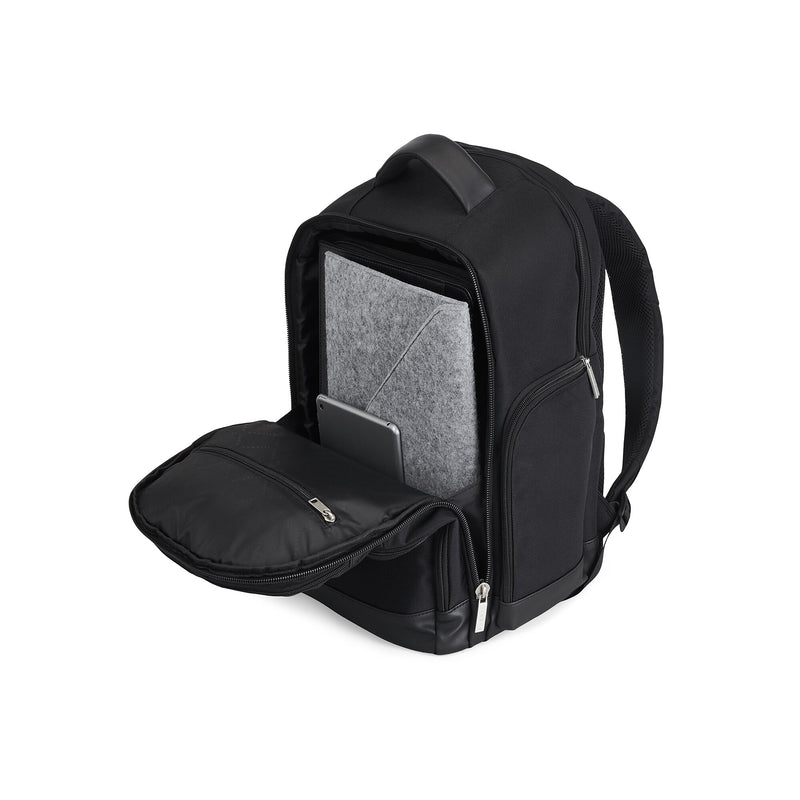 Bugatti Lucas Laptop Backpack, Large, Black (BKP113-Black)