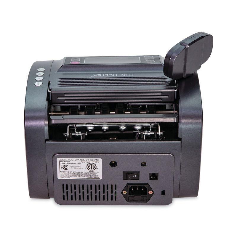 CONTROLTEK® Bill Counter, 1,200 Bills/min, 11.41 x 9.45 x 8.66, Gray