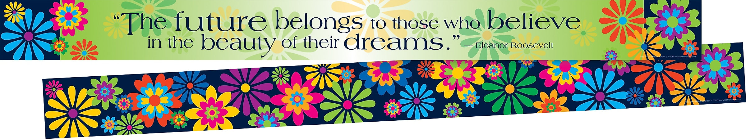 Barker Creek Double-Sided Border, 35" x 3", Italy Fiori Bellissimi, 12/Pack (LL959)
