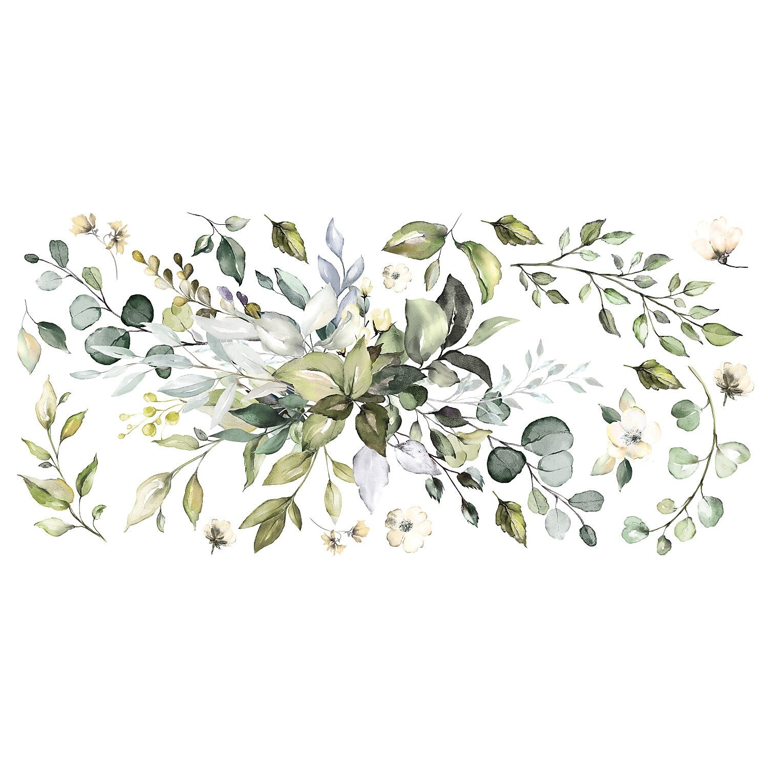 York Wallcoverings Watercolor Floral Arrangement Giant Traditional Decals, Botanical (RMK4711GM)
