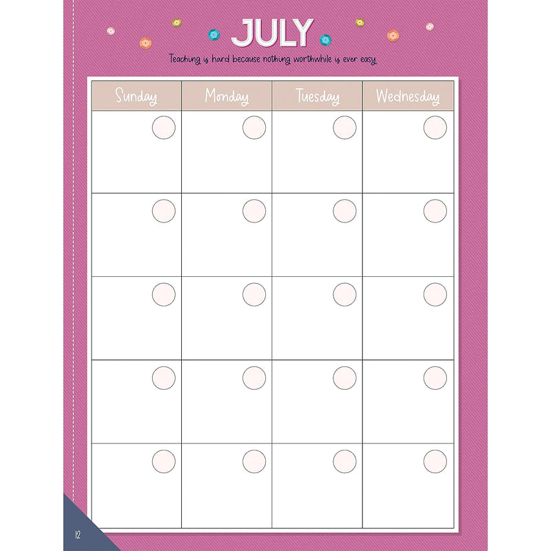 Carson Dellosa Education Crafty and Cool Undated Lesson Planner, 8" x 11", 128 Pages (CD-105056)