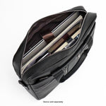 SaharaCase Leather Briefcase, Laptop Compatible, Black (LT00081)