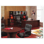 Alera Valencia Series Executive Suites in Mahogany, Glass Hutch Doors, 4/Set