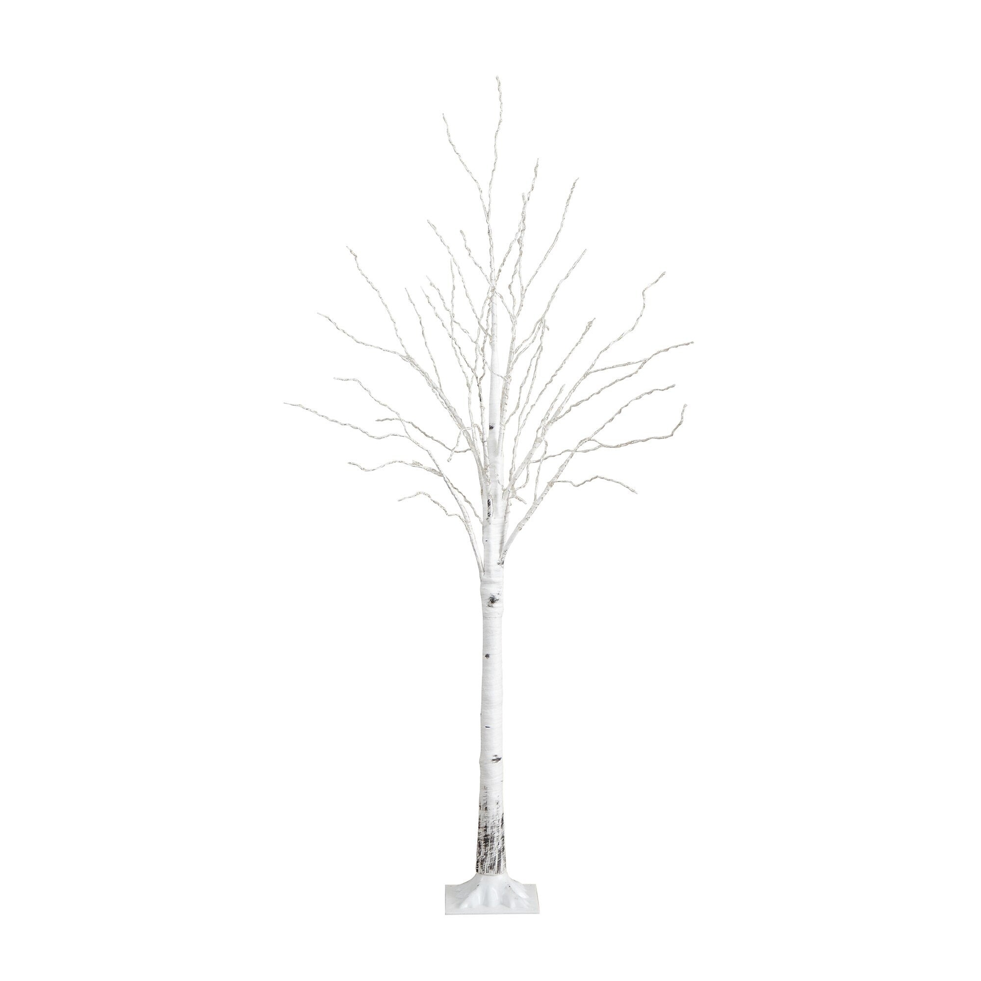 Nearly Natural 6-ft Pre-Lit Artificial White Birch Tree with 400 Color Changing LED Lights (T4921)