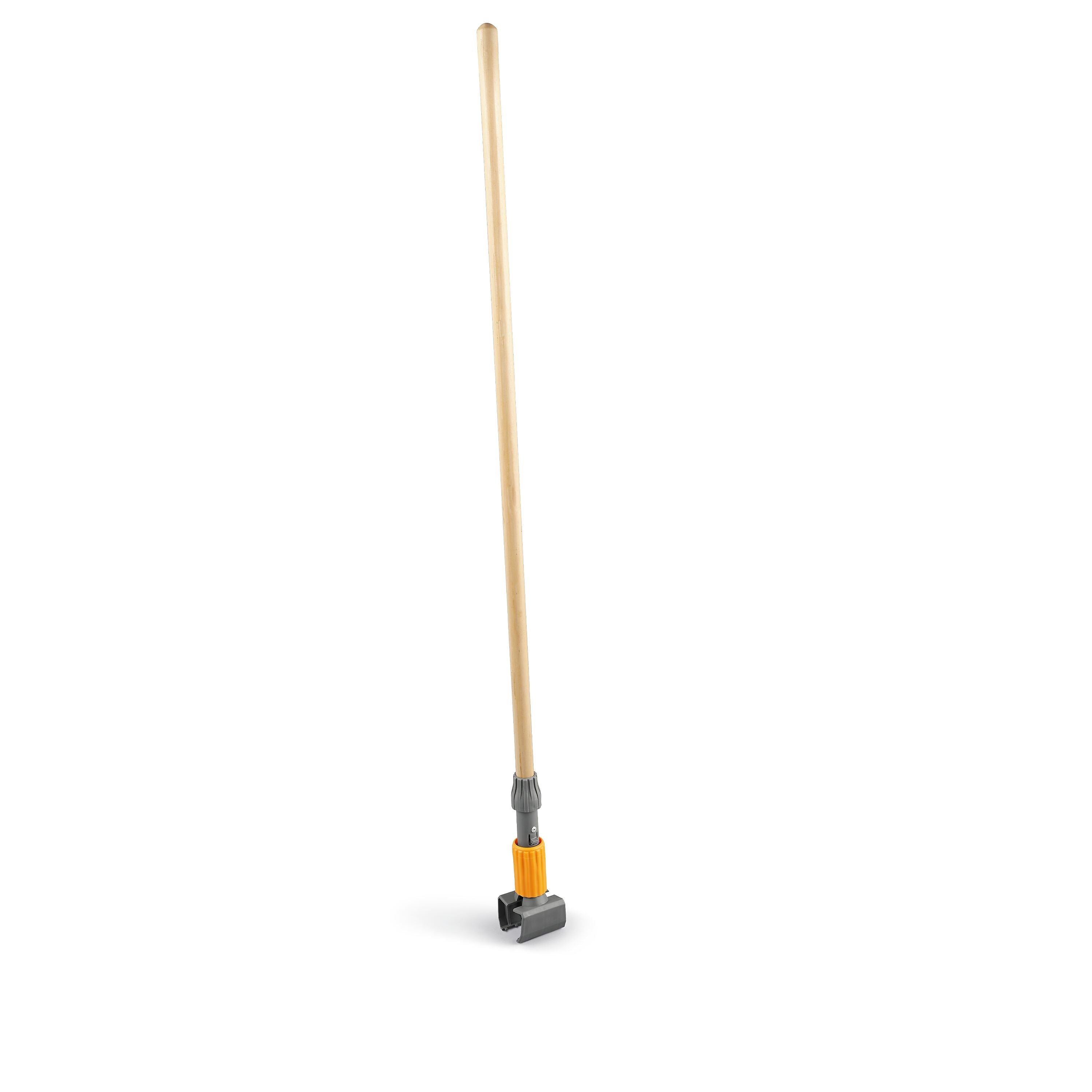 Coastwide Professional™ 60" Clamp Style Wood Wet Mop Handle, Plastic Head (CW61060-CC)