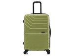 InUSA Aurum 27.98" Hardside Suitcase, 4-Wheeled Spinner, Green (IUAUR00M-GRN)
