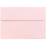 JAM Paper A7 Booklet Envelope 5 1/4" x 7 1/4", Baby Pink Pastel, 100/Pack (155627d)