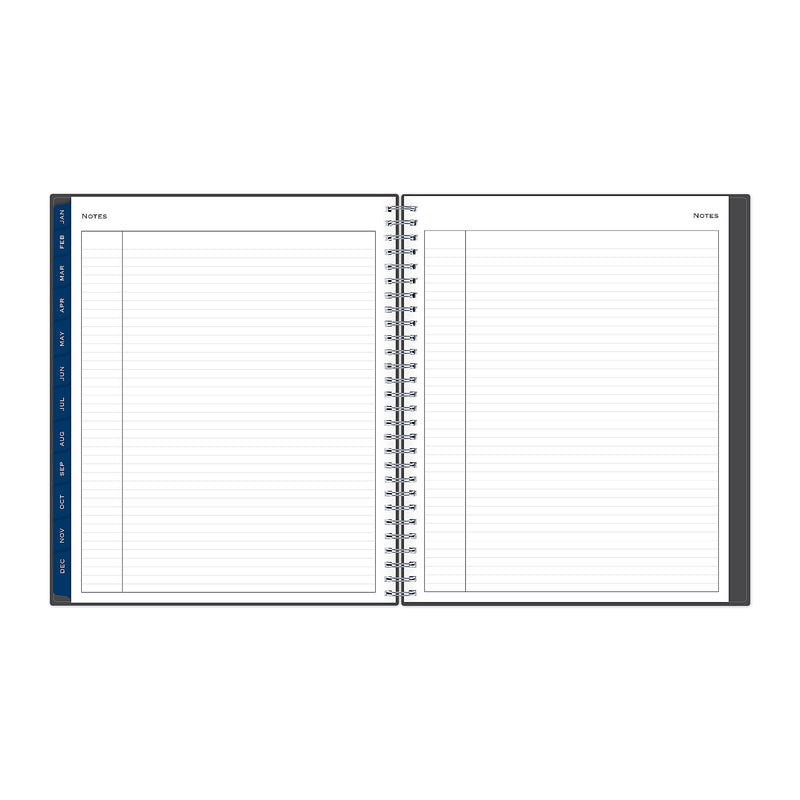 2026 Blue Sky Passages 8" x 10" Calendar Year Monthly Planner, Plastic Cover, Gray (100011-26)
